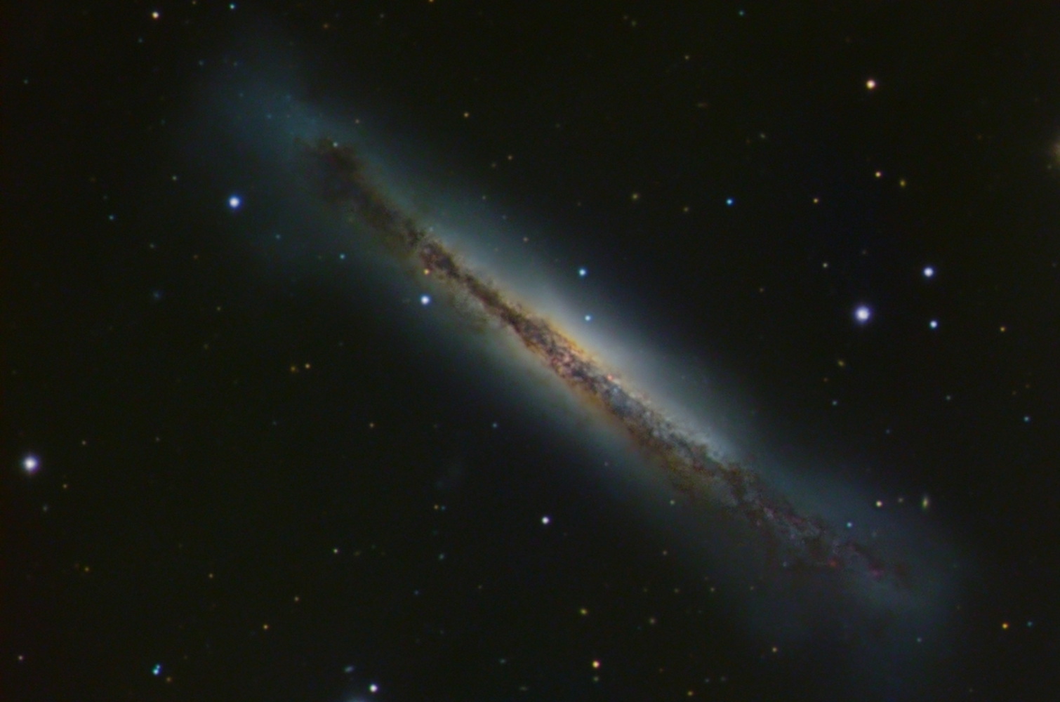 NGC 3628 from BMV Observatories