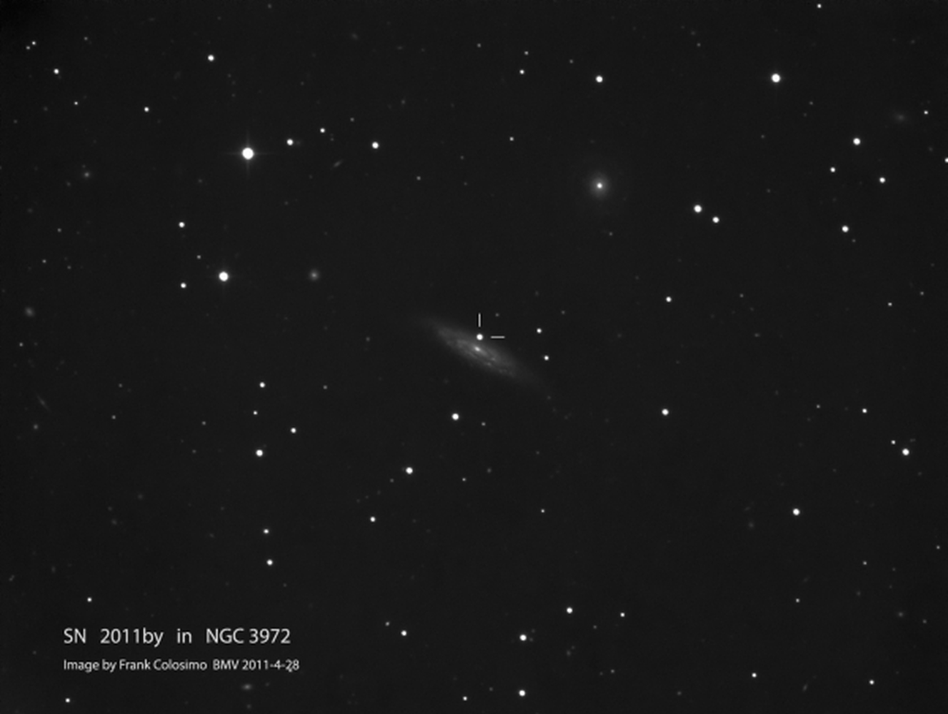 NGC3972 with sn2011by from BMV Observatories